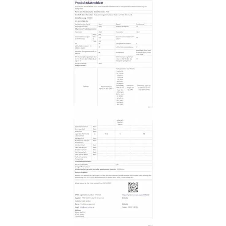 PKM KS93EB Kühlschrank schwarz mit Kaltlagerfach, 94 Liter Nutzinhalt, leise (36 dB) – Bild 9