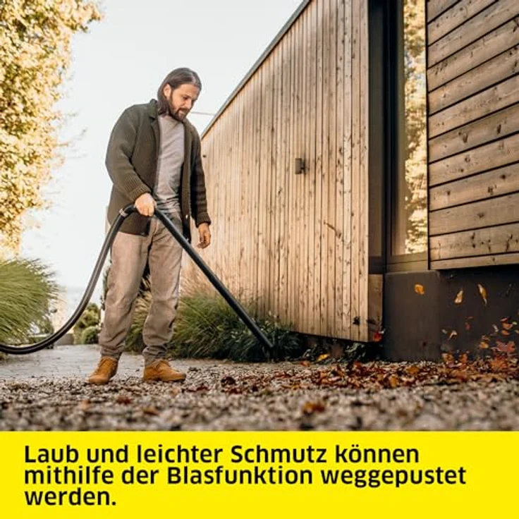 Kärcher WD 3 P V-19/4/20, Nass-/Trockensauger mit 19 l Kunststoffbehälter, 1.000 W, integrierte Steckdose für Elektrowerkzeuge, inkl. Patronenfilter und Vliesfilterbeutel – Bild 4