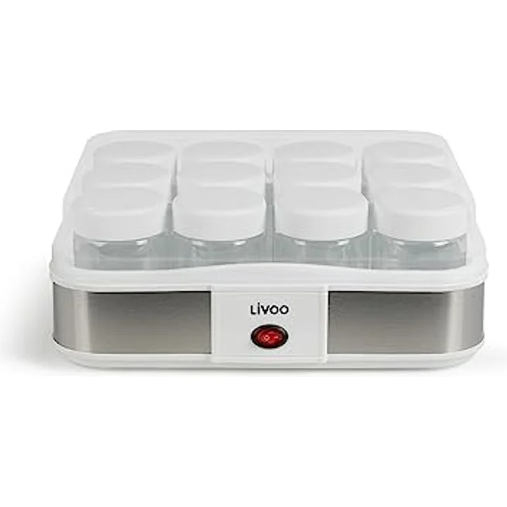 DomoClip DOP156 Joghurtbereiter, Frischkäsebereiter, Grau, 1,2 l – Bild 1