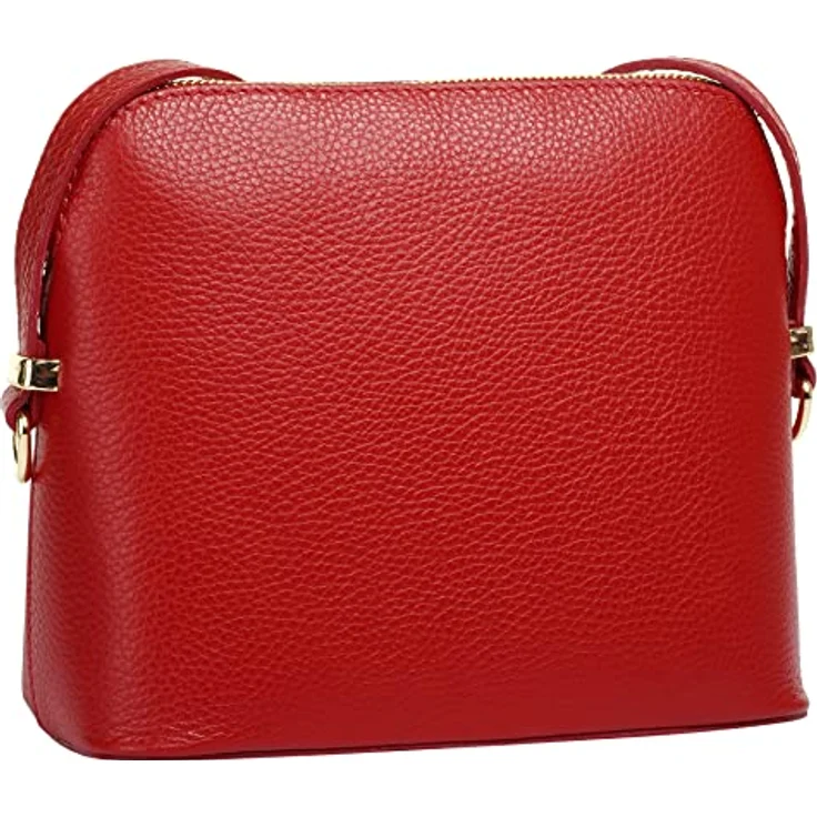 Cluty Umhängetasche, echt Leder, quadratisch, Made in Italy, 18 cm x 20 cm, mit Smartphonefach, verstellbarem Schultergurt – Bild 3