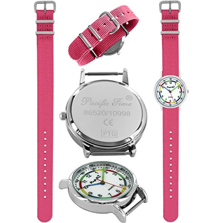 Pacific Time Quarzuhr Kinder Armbanduhr Fußball Fan Sport, Wechselarmband Mix and Match - Gratis Versand – Bild 3