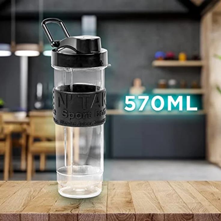 Duronic BB5 Trinkflasche für Standmixer | 570 ml Inhalt | BPA Frei | Passend zu BL510 Mixer für Smoothies und Shakes | Proteinshake, Fitness Drink, Babynahrung – Bild 5