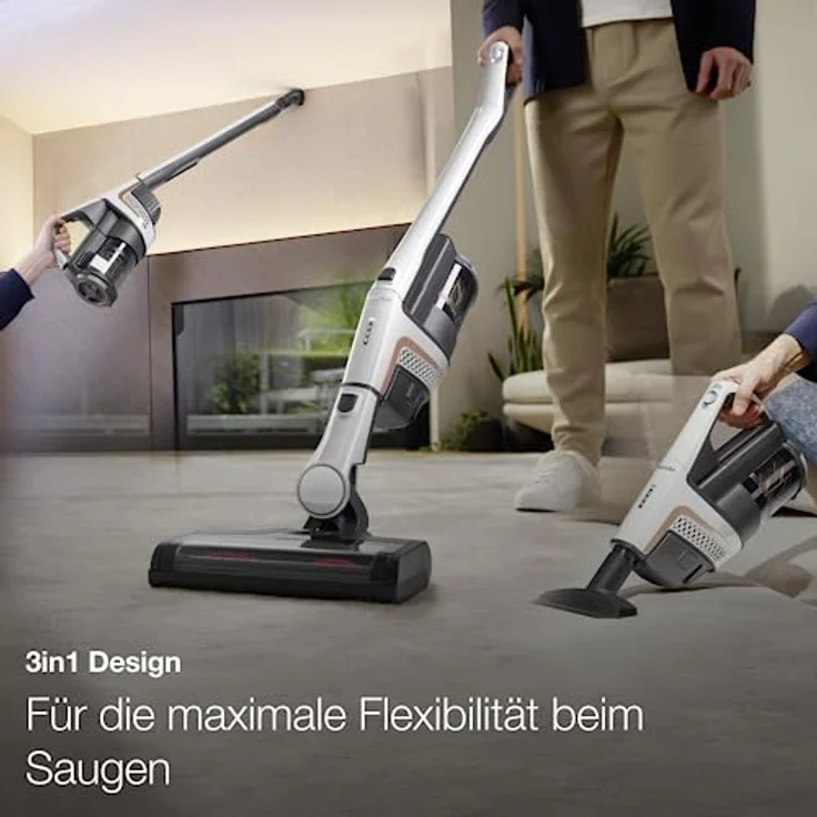 Miele Triflex HX2 Handstaubsauger SOML0, 60 min Akkubetrieb, Akkuwechsel-Option, Digital Efficiency Motor, Lotosweiß – Bild 2