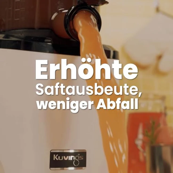 Kuvings AUTO10S Entsafter 3L Slow Juicer 200W Motor Obst Gemüse Smoothies (Matt White) - KHS-2571 – Bild 5