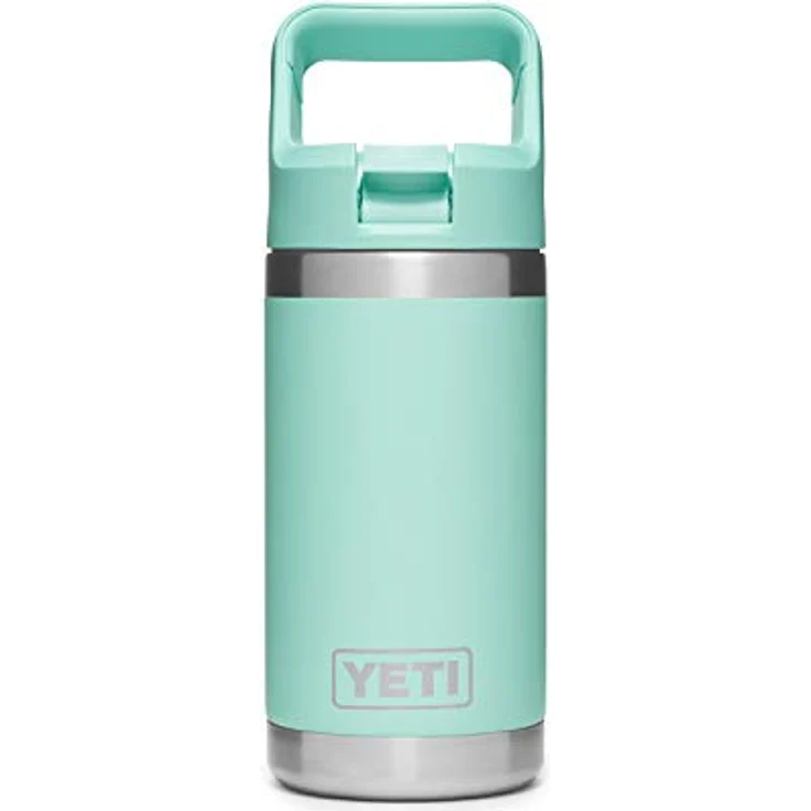YETI Rambler Jr. 340 ml Kinderflasche mit Strohhalmverschluss, Seafoam, Thermoskanne – Bild 2