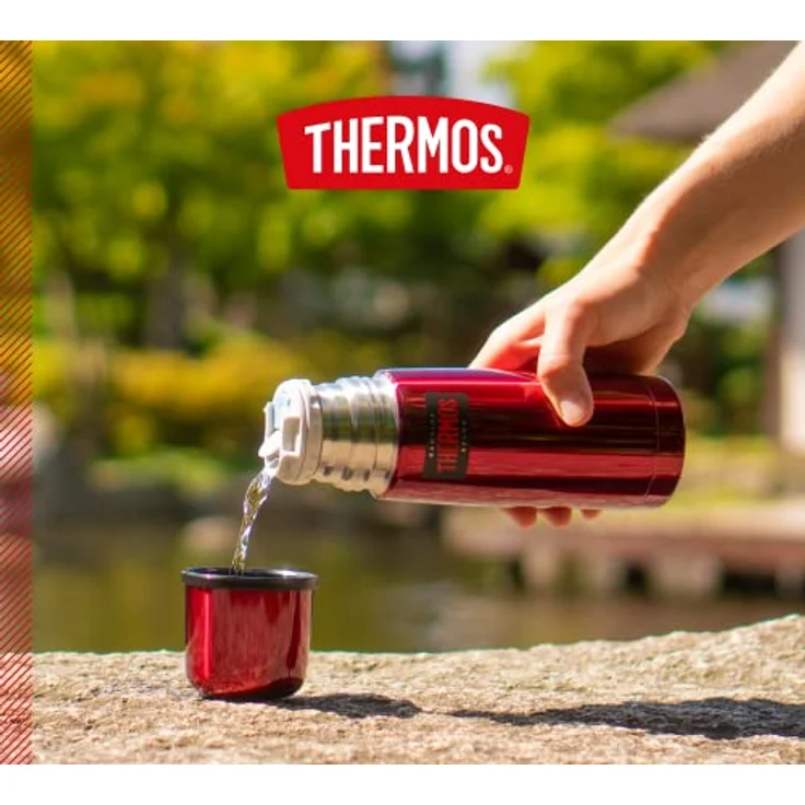 THERMOS Light & Compact Thermosflasche, Edelstahl, Rot, 0,35 Liter – Bild 7