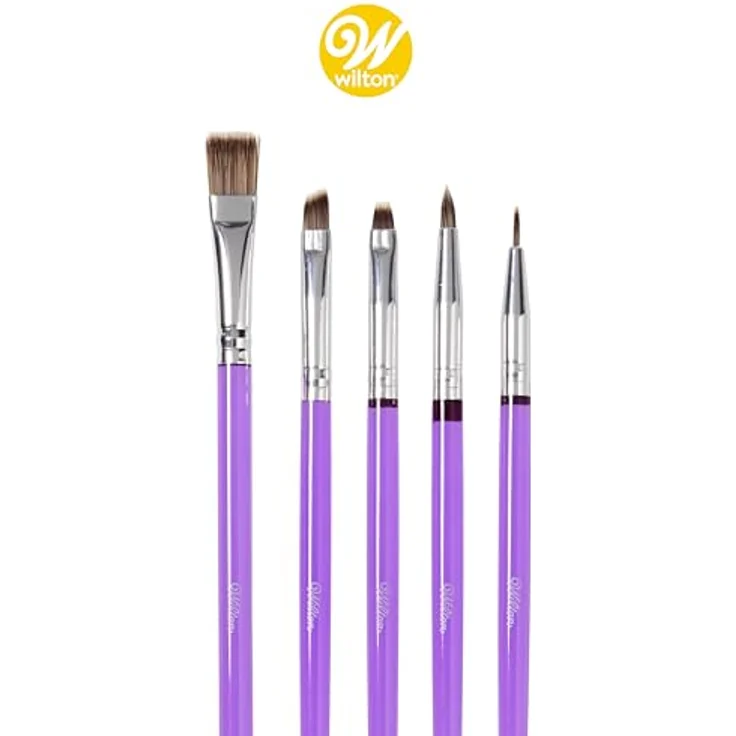 Wilton Pinsel-Set, Kuchen Verzieren- Bemalen, 5er-Set – Bild 3