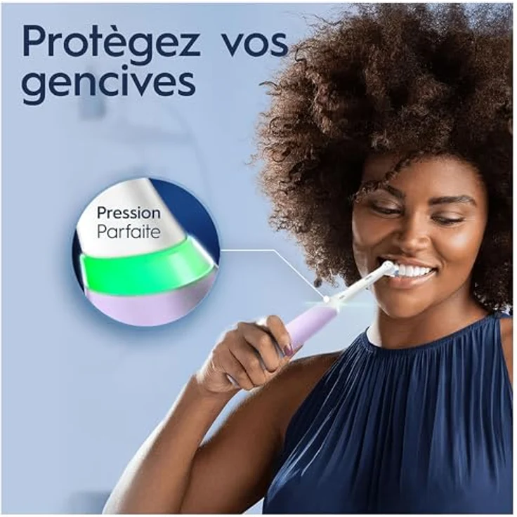 Braun Oral-B iO 4N Elektrische Zahnbürste, Lavendel, mit Bluetooth und Reiseetui für gründliche Mundhygiene – Bild 3