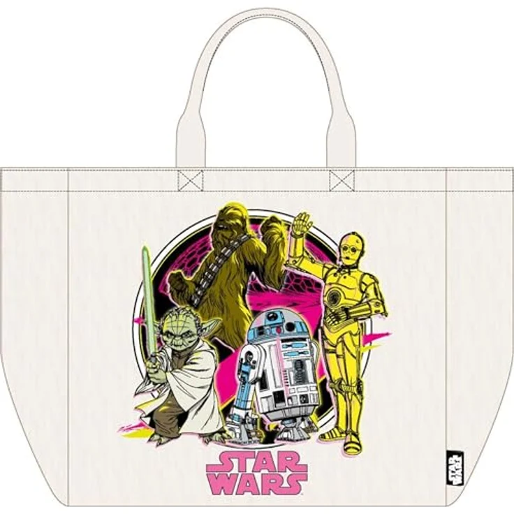 Star Wars Shopper XL, Mehrfarbig, große Shopping Bag mit hohem Stauraum aus strapazierfähigem Polyester und Baumwolle – Bild 1