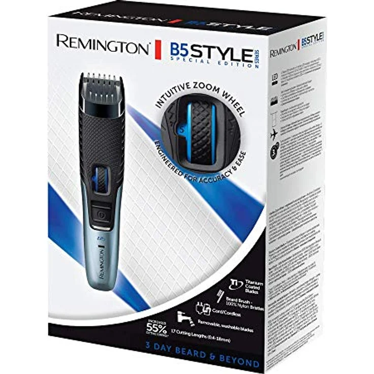 Remington B5 Style Series Bartschneider schwarz, blau – Bild 2