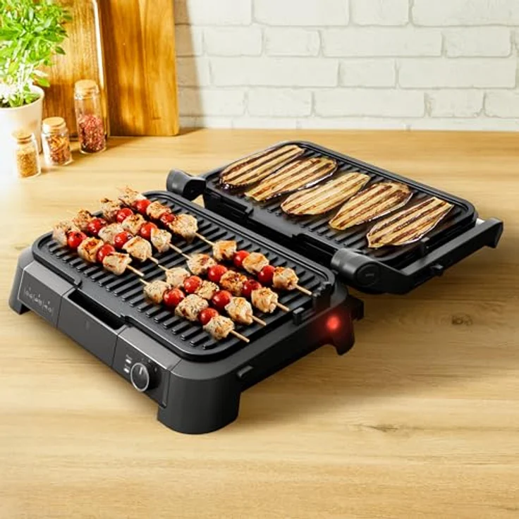 Tefal SuperGrill 3in1 GC520DE0, Kontaktgrill mit 2000 Watt Leistung, 3 Temperaturstufen und 800 cm² Grillfläche für bis zu 8 Personen – Bild 3
