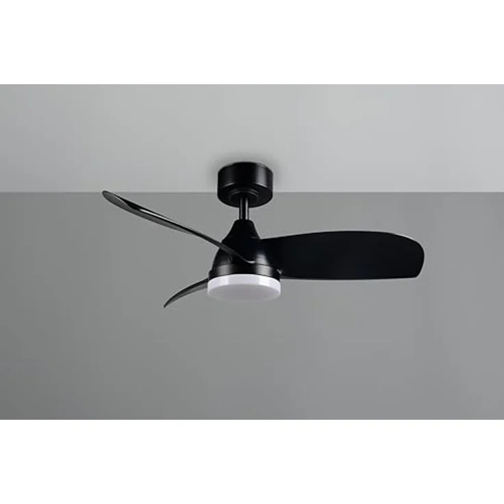 RL LIVE YOUR LIGHT LED Deckenventilator Helsinki R62732132, Kunststoff Schwarz matt, 6 Geschwindigkeiten, Fernbedienung, dimmbar, Timer, Nachtlicht – Bild 4