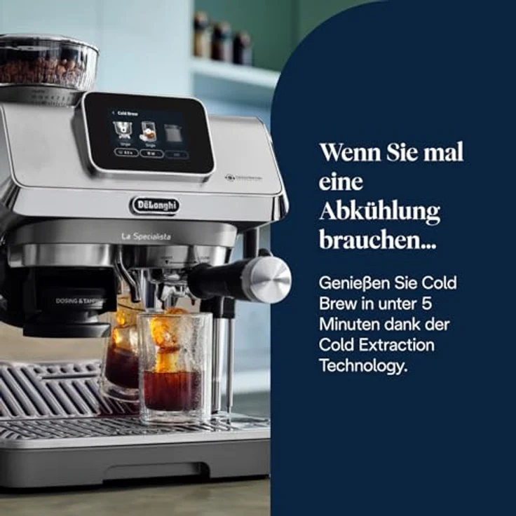 De'Longhi La Specialista Touch EC9455.M - 7 Kaffeespezialitäten Espressomaschine Edelstahl/Schwarz – Bild 5