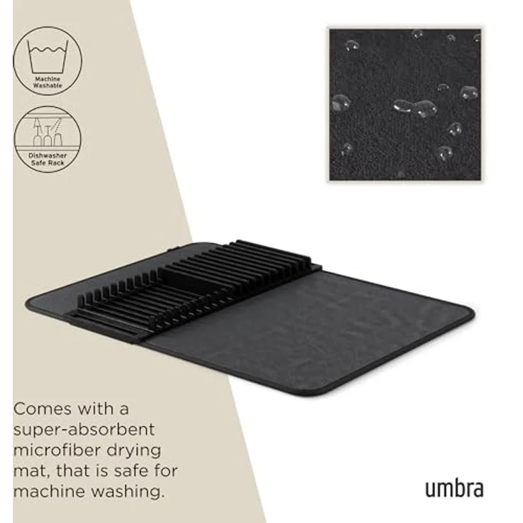 Umbra UDRY Geschirr Abtropfgestell, schwarz  – Bild 6