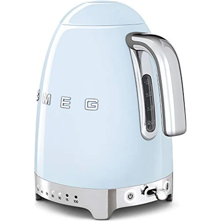 Smeg KLF04PBEU Wasserkocher, 2400W, 1,7L, Edelstahl, pastellblau – Bild 4