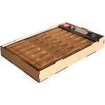 holz4home Schneidebrett Aus Massiver Eiche Hirnholz | Handgearbeitet, Robust, Schnittfest Und Antibakteriell | Hochwertiges Holzbrett Aus Massivholz Zum Zubereiten Und Servieren Von Speisen - Preisvergleich