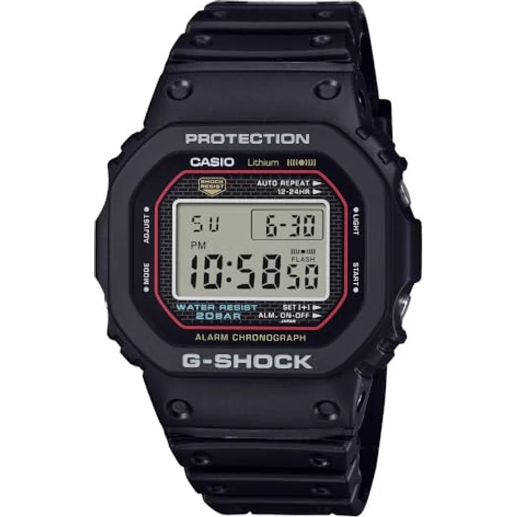Casio DW-5000 Origin Revival, Armbanduhr mit digitalem Display und robustem Design – Bild 1