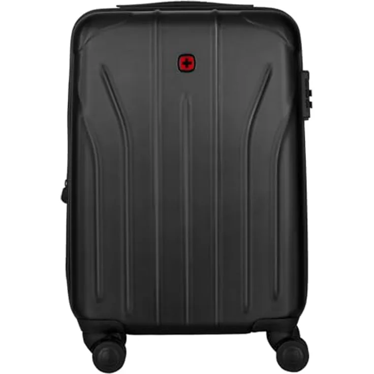WENGER Trolley Oryson Expandable Carry-On Hardside Case, schwarz, 54cm, erweiterbares Volumen 33-43 Liter, TSA-Zahlenschloss, handgepäcktauglich