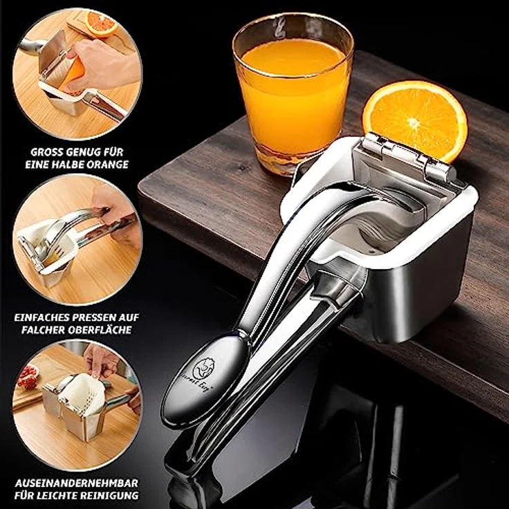 Gourmet Easy Zitruspresse ES, Entsafter, Silber – Bild 3