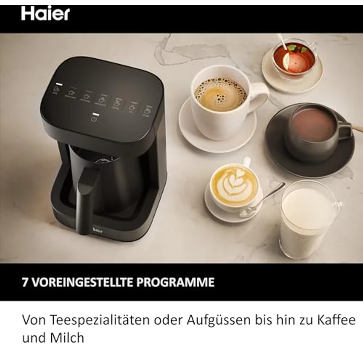 Haier I-Master Multi-Getränke Zubereiter mit Teemaschine & Milchschäumer, viele Programme [Serie 5 - HMB5A] – Bild 3