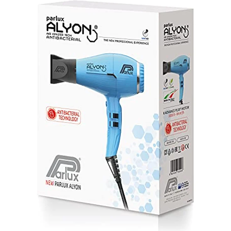 Parlux 8021233132223 Alyon Ionic blau Haartrockner – Bild 3