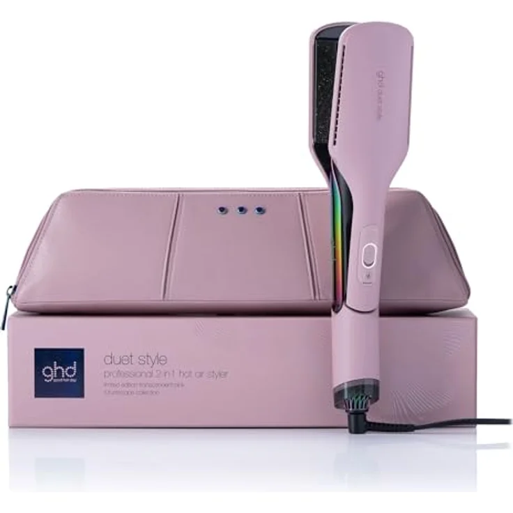 ghd duet style Hot Air Styler, 2-in-1 Glätteisen in transcendent pink mit Air-Fusion™ Technologie, inklusive Hitzeschutz-Etui – Bild 1