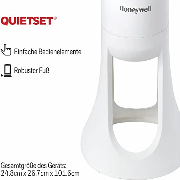 Honeywell HYF260E4 Quiet-Set Turmventilator (mit Fernbedienung, 1 Stück) – Bild 4