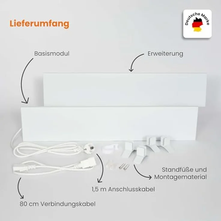 Dalsys IC60 Anti-Schimmel-Heizung, 60W Infrarotpaneel für Wand & Bad, IP44 zertifiziert, pulverbeschichtetes Metall, 12 x 60 x 1,3 cm, 2 Jahre Garantie – Bild 3