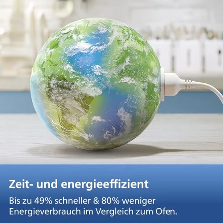 Philips Heißluftfritteuse NA565/02 Steam Airfryer 5000 Series, 9,5L Megabasket, 2750 W, Dampfgarfunktion, RapidAir Plus Technologie, inkl. Servierzange – Bild 18
