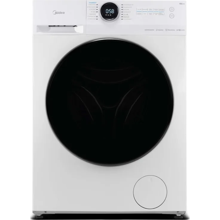 Midea MF200W90WB-14A, IoT-fähige Waschmaschine mit 9 kg Kapazität, Inverter-Motor und HealthGuard-System in weiß