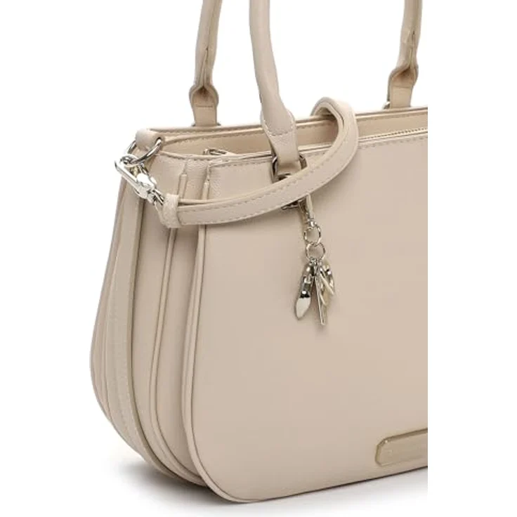 Tamaris TAS Katharina Handtasche 28 cm, Beige, 100% Polyurethan, Henkeltasche – Bild 5