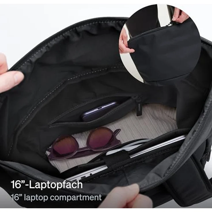 Got Bag Freizeitrucksack Rolltop Easy, 30 cm breit, 15 cm tief, schwarz – Bild 4
