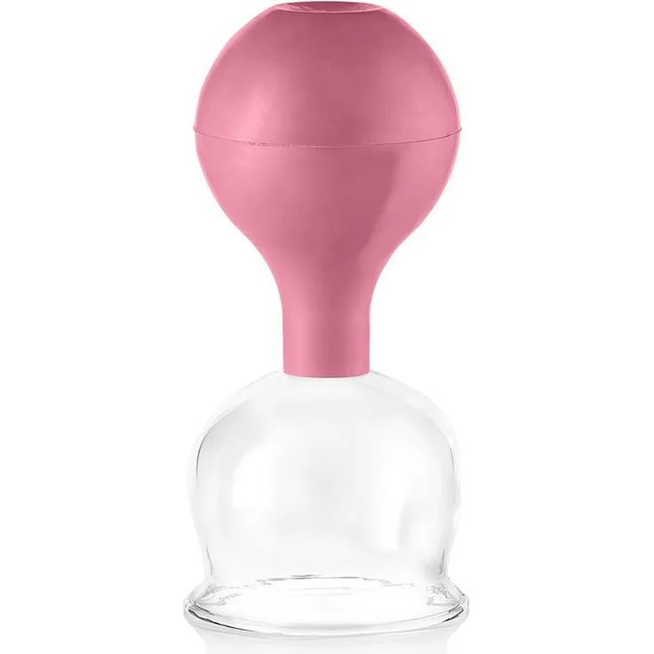 pulox Vakuum-Massager Schröpfglas aus Echtglas diverse Größen und Farben, professionelles feuerloses Schröpfen