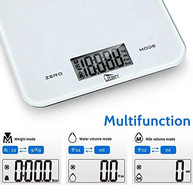 Uten Taschenwaage 100g/0,01g Digitale Feinwaage mit 4 Einheiten und PCS Briefwaage Goldwaage – Bild 4
