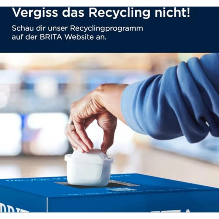 BRITA MAXTRA Style Essential XL Wasserfilter Kanne, steinblau, inkl. 4x Pure Performance Filter – Bild 9
