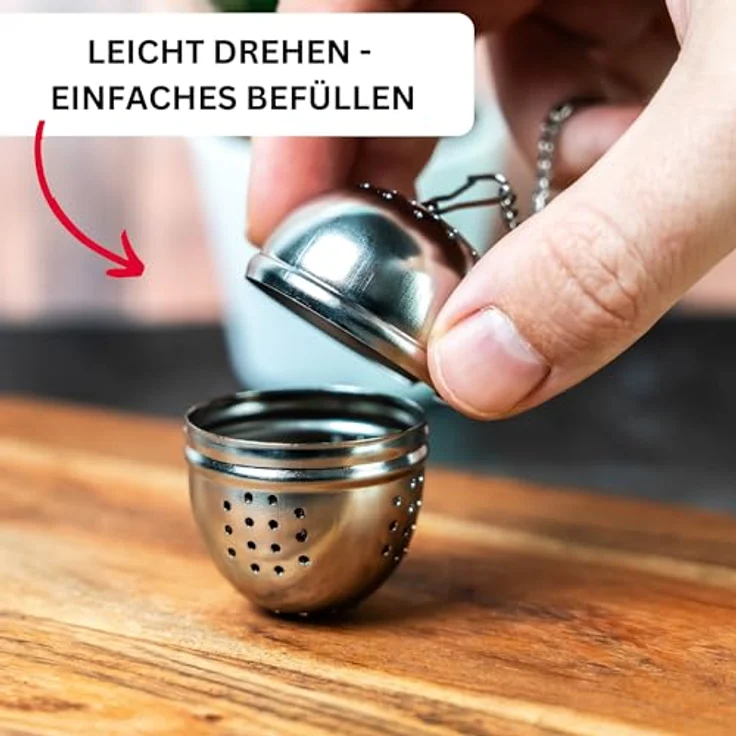Westmark Tee-Ei, Ø 40 mm, Rostfreier Edelstahl, Teatime, Silber, 15362280 – Bild 5