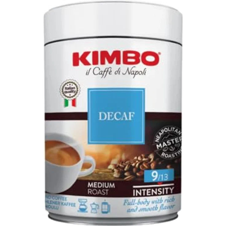 KIMBO Espresso Decaffeinato, 250g Dose, gemahlen – Bild 5
