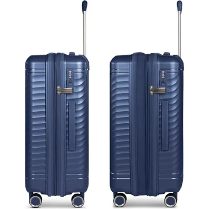 Picard Vienna 4 Rollen Kofferset 3-teilig, navy blue, mit Dehnfalte, 100% Polypropylen, Maße 50 cm x 29 cm x 74 cm – Bild 4
