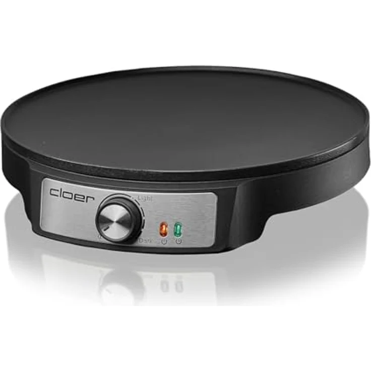 Cloer Crêpesmaker 6620 - Crepesmaker mit antihaftbeschichteter Platte - 1200 W - schwarz – Bild 2