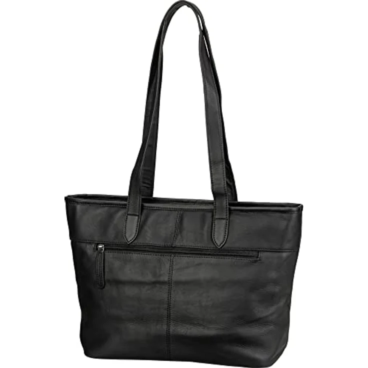 The Chesterfield Brand Shopper Monza, businesstaugliche Handtasche aus gewachstem Rindleder, Schwarz, 43 x 17 x 28 cm – Bild 2