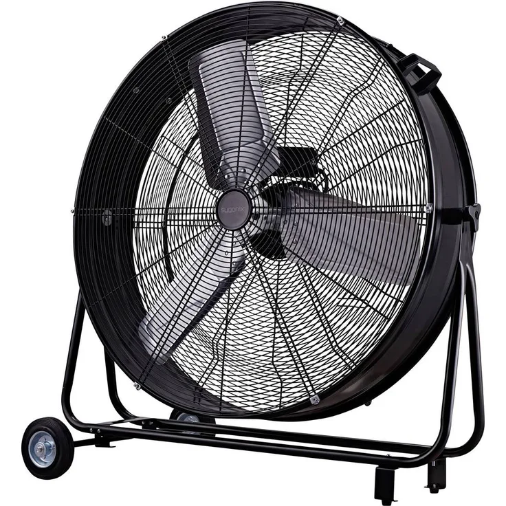 Sygonix Trommelventilator 300W, Schwenkbar mit Aluminiumgehäuse, Ø 905mm x H 952mm