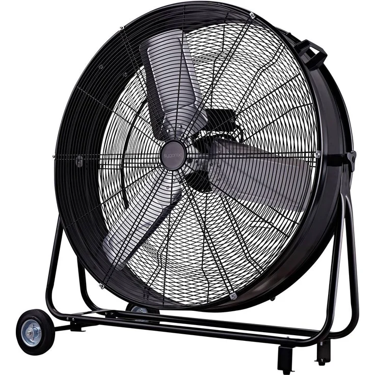 Sygonix Trommelventilator 300W, Schwenkbar mit Aluminiumgehäuse, Ø 905mm x H 952mm