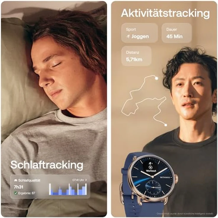 Withings Scanwatch 2 HWA10-MODEL 6-ALL-IN, Unisexuhr mit Gesundheitsüberwachung und 24/7 Aktivitätstracking – Bild 4