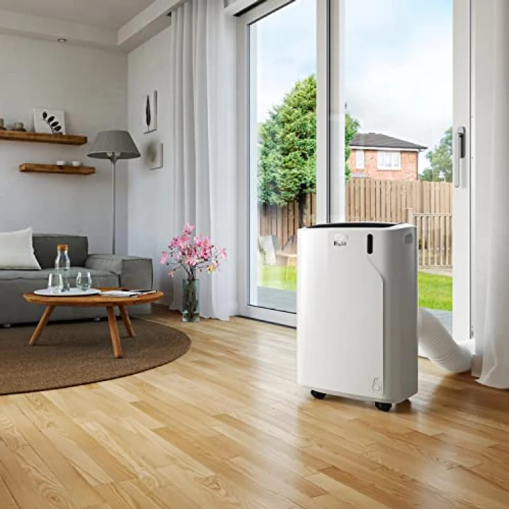 De'Longhi PAC EM90 Silent mobiles Klimagerät, weiß-schwarz – Bild 4