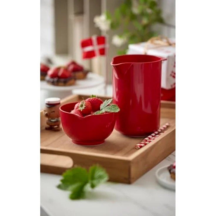 Mepal ROSTI Rührbecher Classic new 1,25l rot, Einzelbild in Rot mit 1,25 l Schüsselkapazität – Bild 4