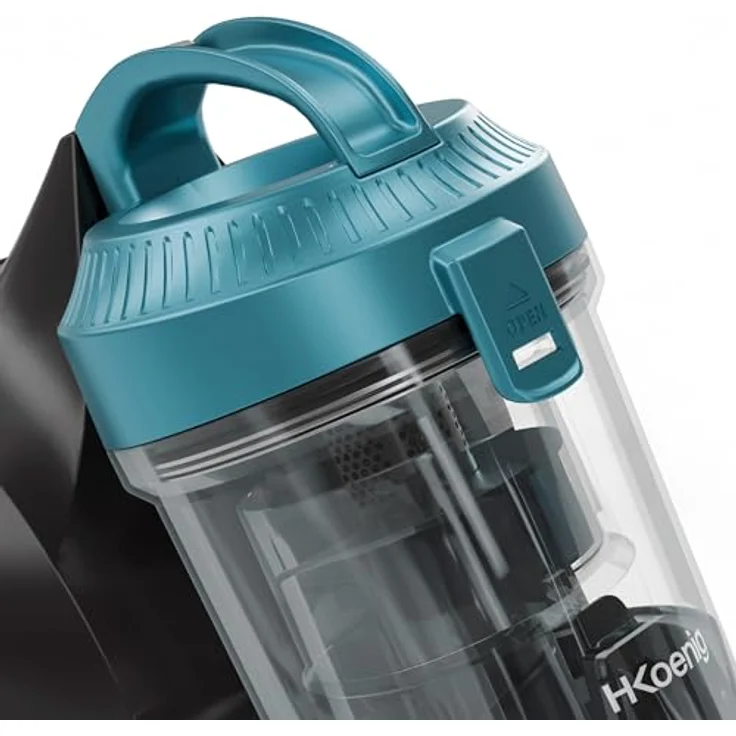 H.Koenig STC48, Beutelloser Bodenstaubsauger in Blau, 700 W, HEPA-12 Filter, 2 L Fassungsvermögen, 78 Dezibel – Bild 5