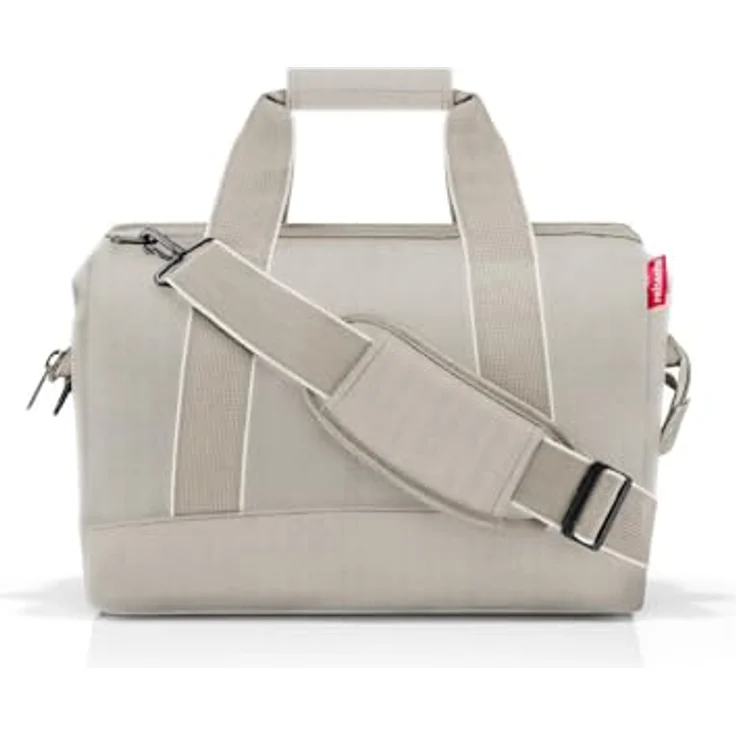 REISENTHEL® Einkaufsshopper allrounder M herringbone sand, geräumige Reisetasche mit klassischem Muster und praktischer Aufteilung – Bild 2