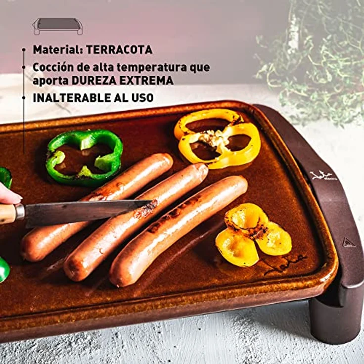Jata GR559 Grillplatte aus Terrakotta, 46 x 28 cm – Bild 4