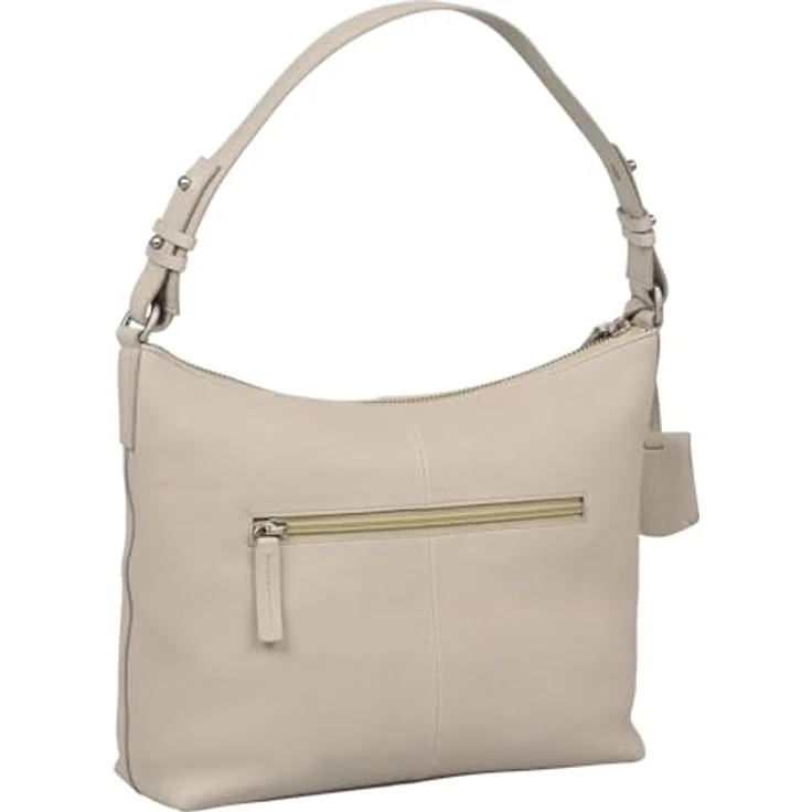 Burkely Soft Skylar Shoulderbag, graue Handtasche aus hochwertigem Rindsleder mit abnehmbarem Schulterriemen und LWG-Zertifikat – Bild 3