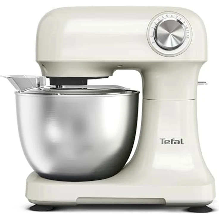 Tefal QB140A Bake Easy, Küchenmaschine mit 500 W, 3,5 l Schüssel, 12 Geschwindigkeiten + Pulse, planetarisches Rührsystem – Bild 2